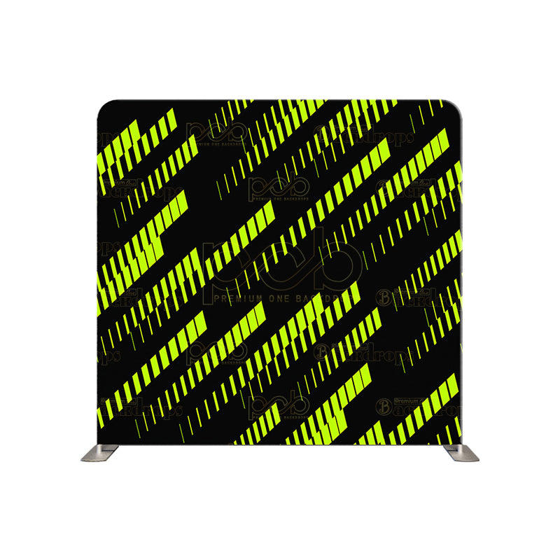 premium one pillowcover backdrops-Neon green streaks