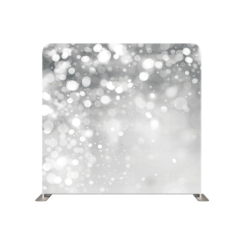 premium one pillowcover backdrops-Silver Bokeh