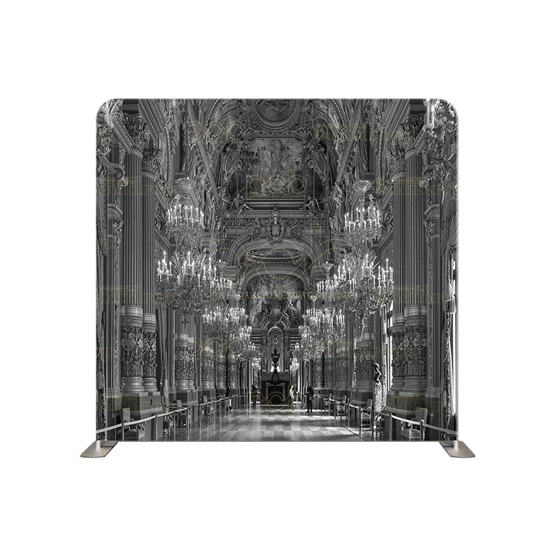 premium one pillowcover backdrops-OPERA HOUSE black and white