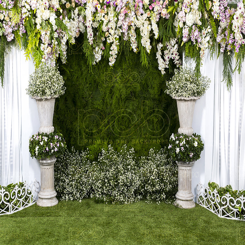 premium one pillowcover backdrops-OUTDOOR GARDEN PARTY