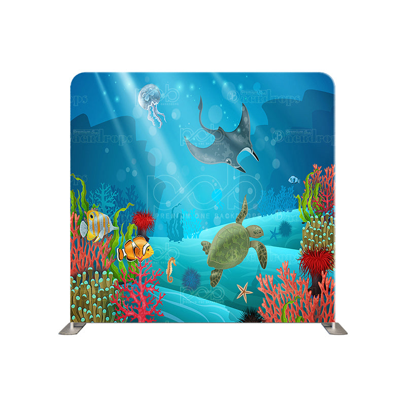 premium one pillowcover backdrops-Ocean Life