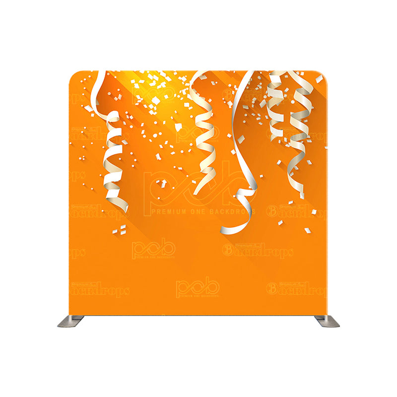 Pillow Cover Backdrop(Orange confetti)