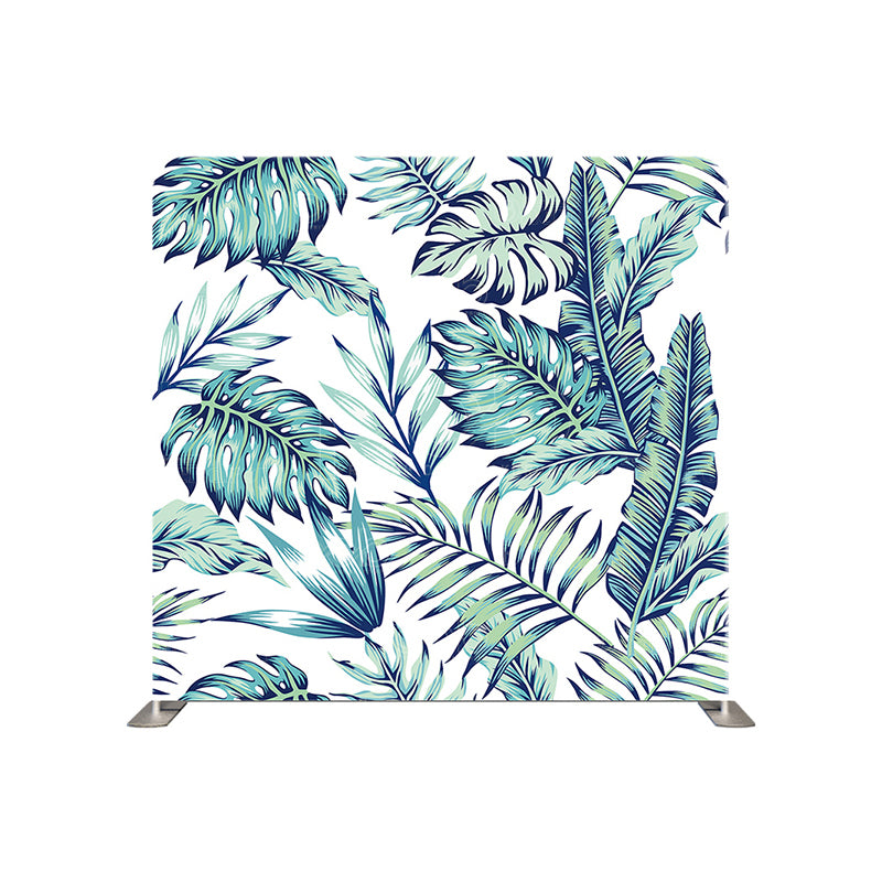 premium one pillowcover backdrops-Palm Blue