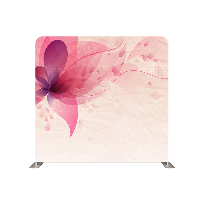 premium one pillowcover backdrops-Abstract Purple Pink Flower