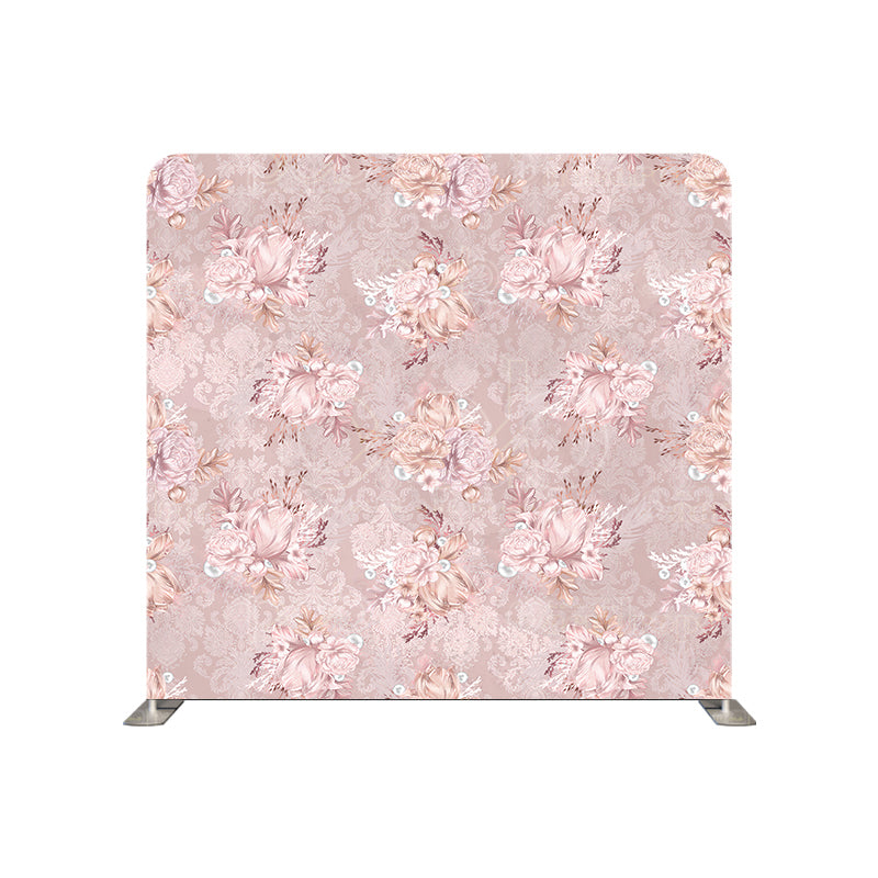 premium one pillowcover backdrops-Pastel Pink Flowers