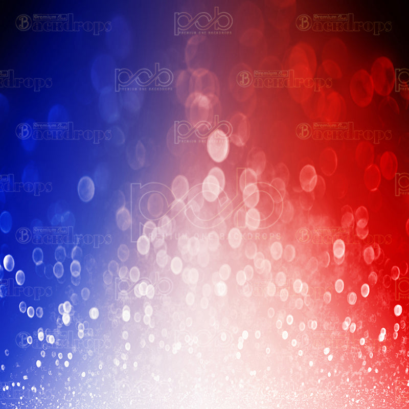 premium one pillowcover backdrops-Patriotic Bokeh