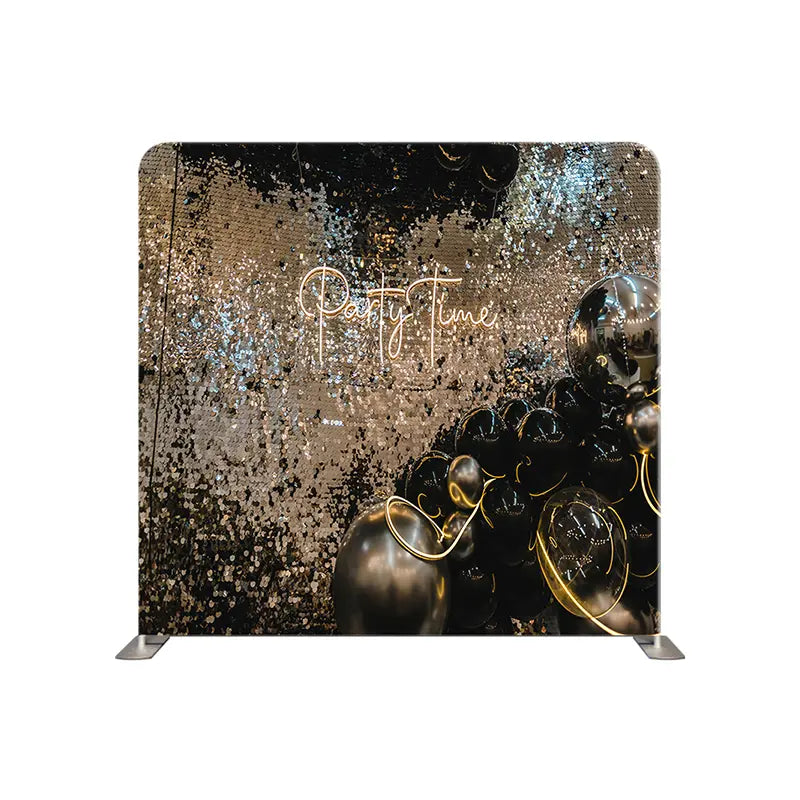 Pillow_Cover_Backdrops_Black_Gold_party_time-pob-backdrops