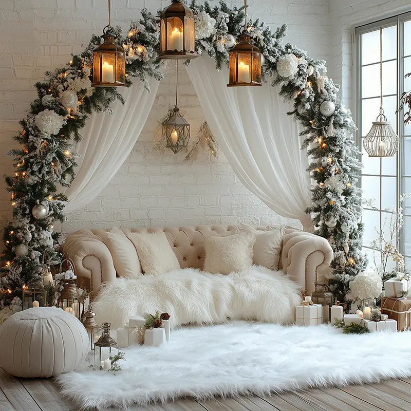 Pillow_Cover_Backdrops_Christmas_Elegant_Floral_Arch-pob-backdrops