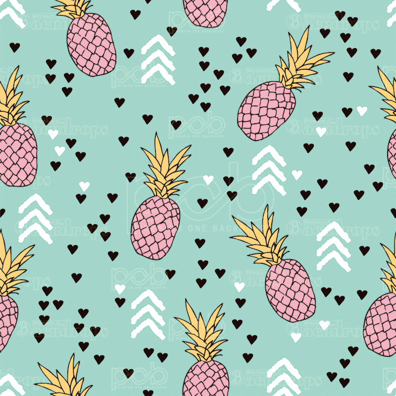 premium one pillowcover backdrops-Pineapples