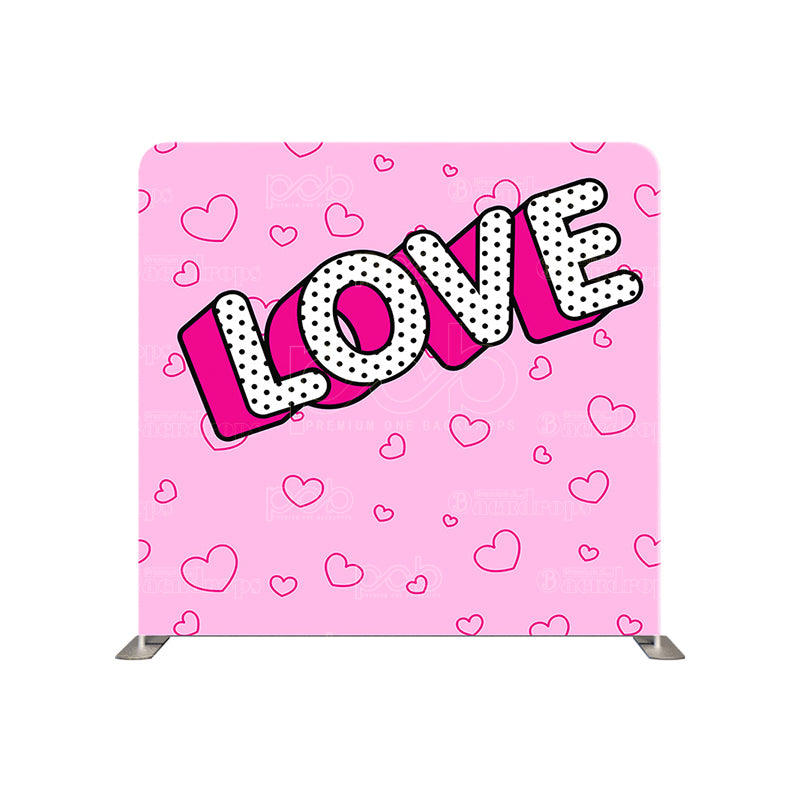 premium one pillowcover backdrops-Pink Hearts Lovefest