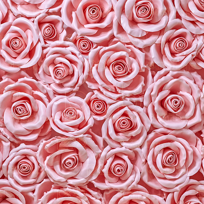 premium one pillowcover backdrops-Pretty Pink Rose