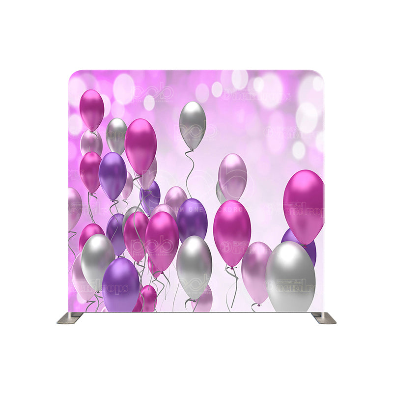 premium one pillow cover backdrops-Purple Balloons