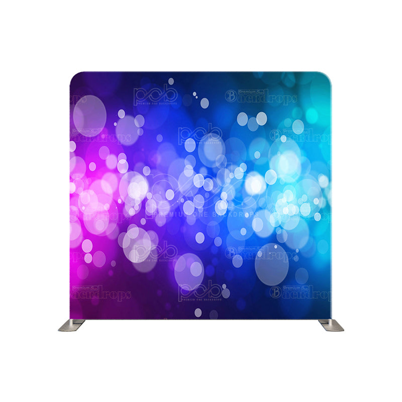 premium one pillow cover backdrops-Purple Blue Bokeh