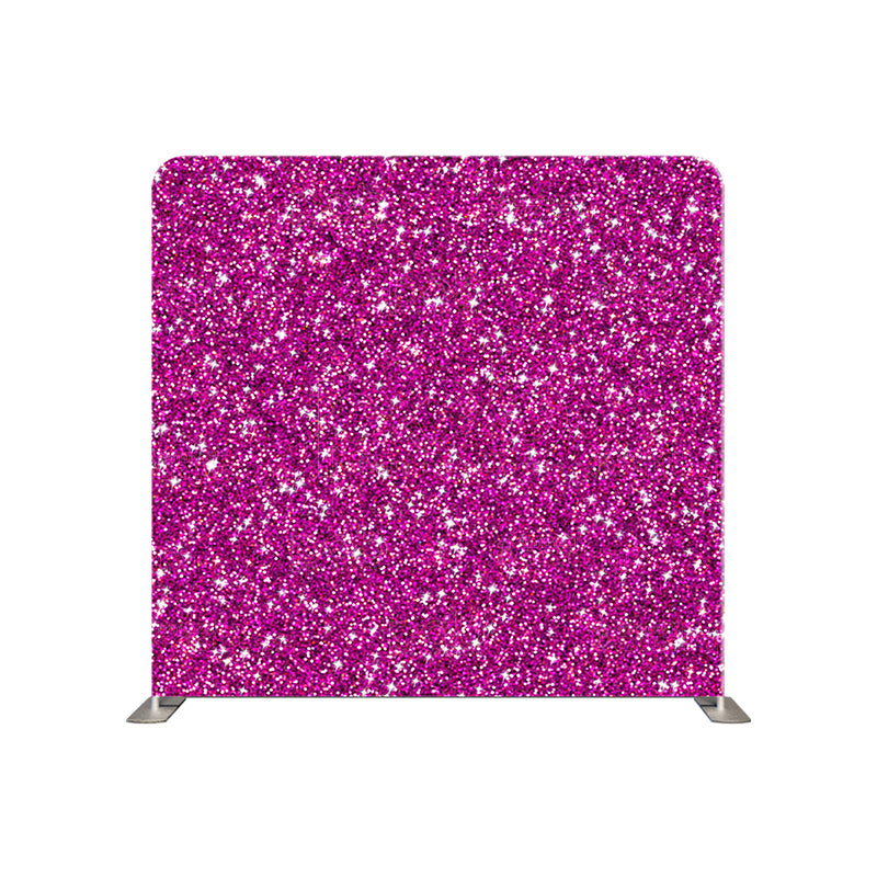 premium one pillow cover backdrops-Purple Glitter