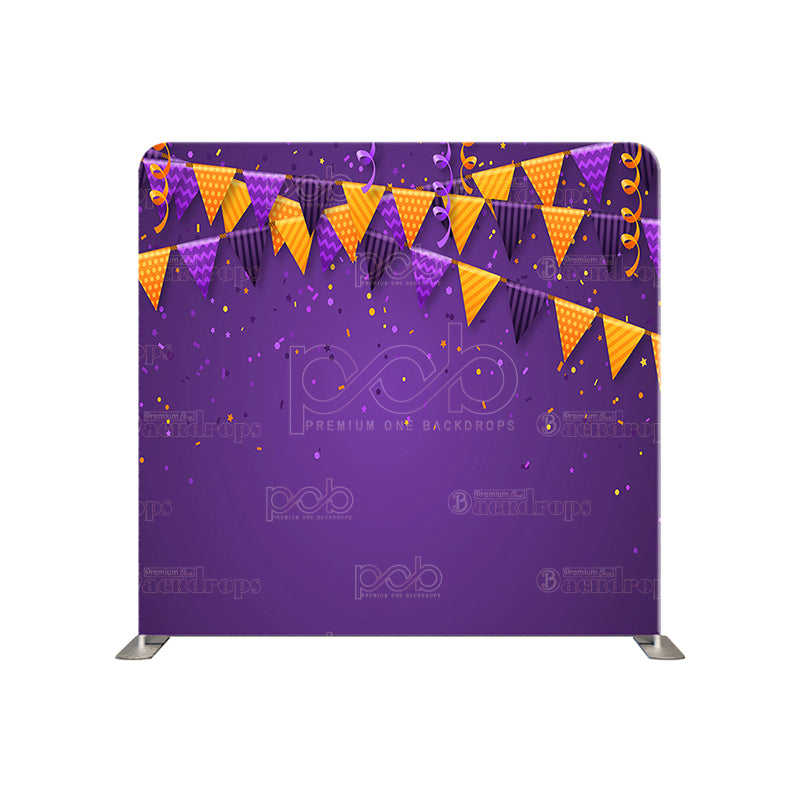 premium one pillowcover backdrops-Purple Party Fiesta