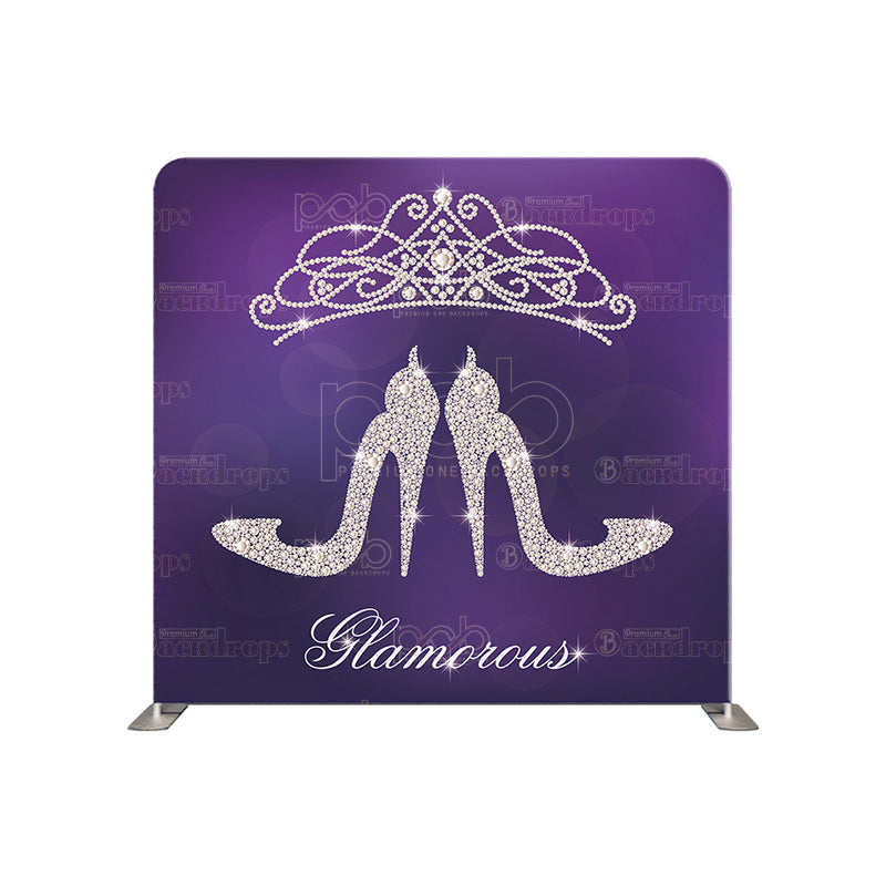 premium one pillowcover backdrops-Purple Princess