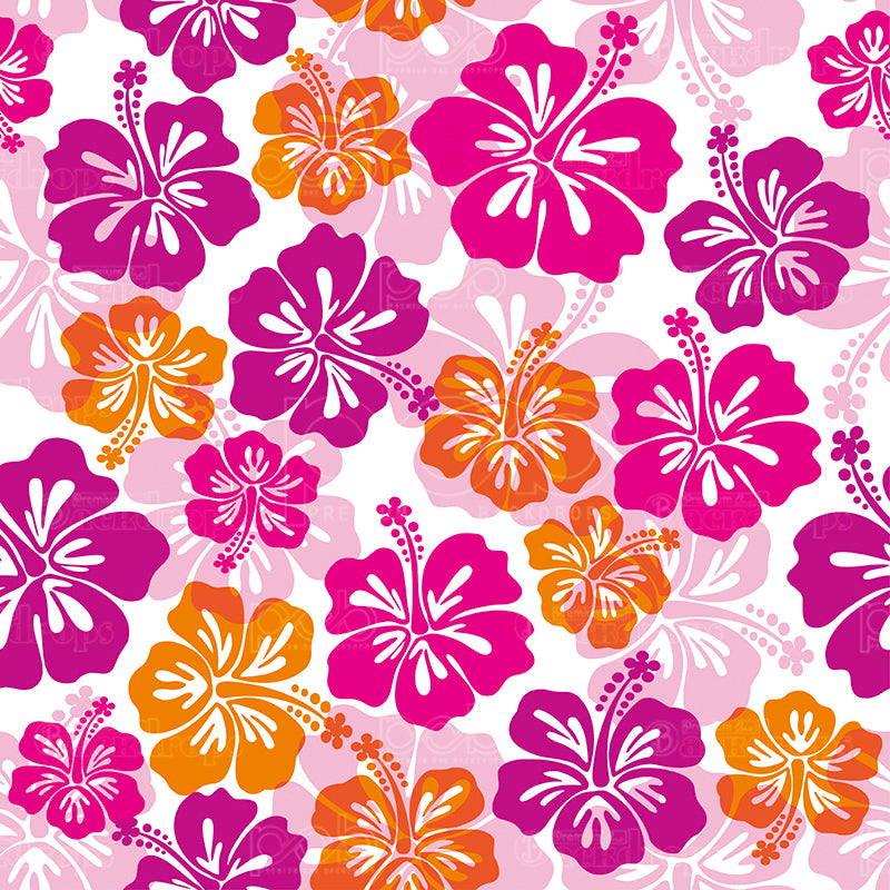 premium one pillowcover backdrops-Purple and Orange Flowers