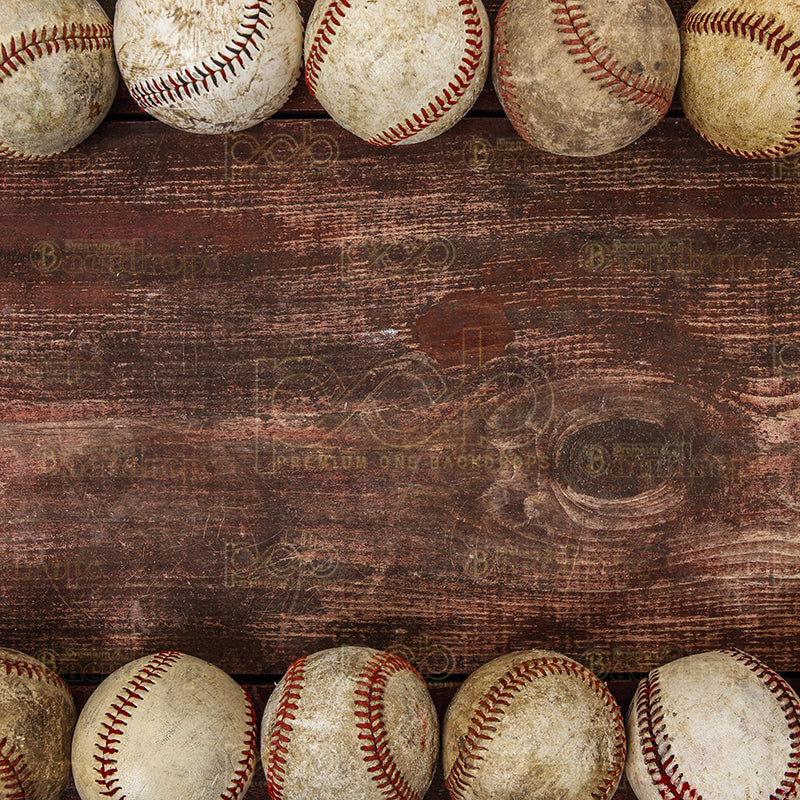 premium one pillowcover backdrops-RUGGED BASEBALL