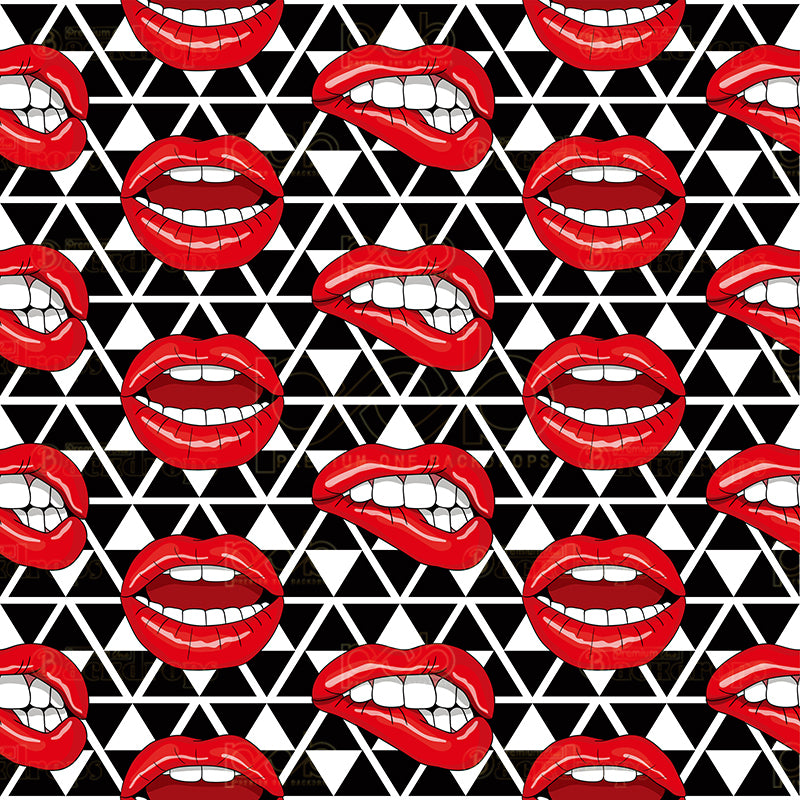 Pillow Cover Backdrop(Red Lipstick)