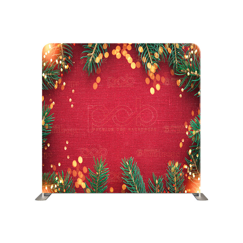 premium one pillow cover backdrops-Red Pine Leaves