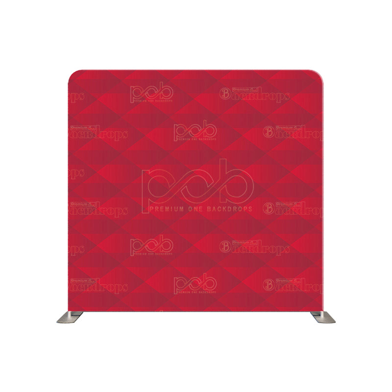 premium one pillow cover backdrops-Red Quilt