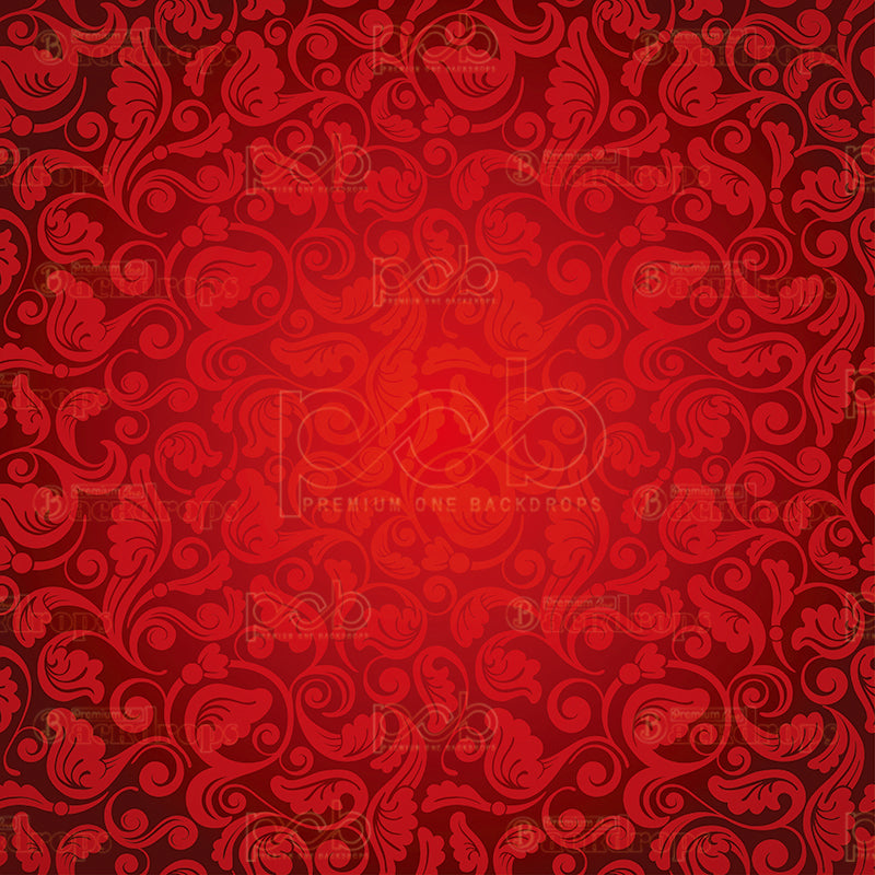 premium one pillowcover backdrops-Red Rose Vine