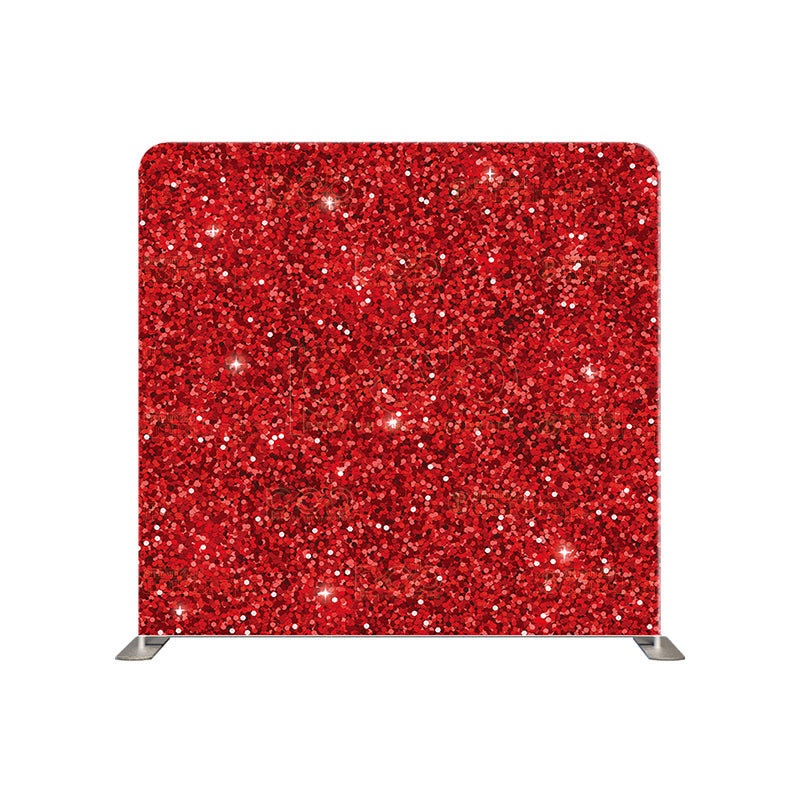 premium one pillow cover backdrops-Red Sparkle