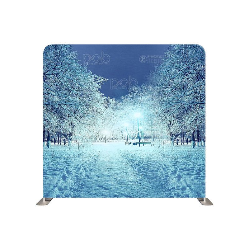 premium one pillowcover backdrops-Romantic Winter