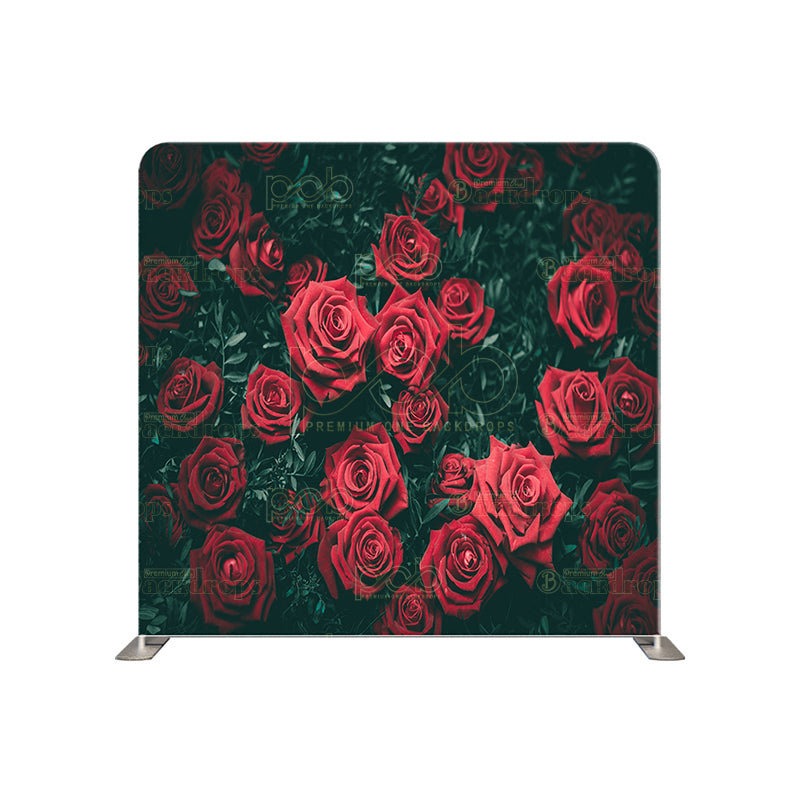 premium one pillowcover backdrops-Rose Buds with Greenery