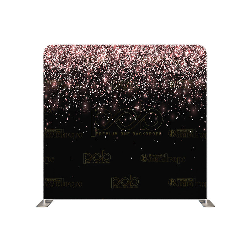 premium one pillow cover backdrops-Rose Gold Sprinkles