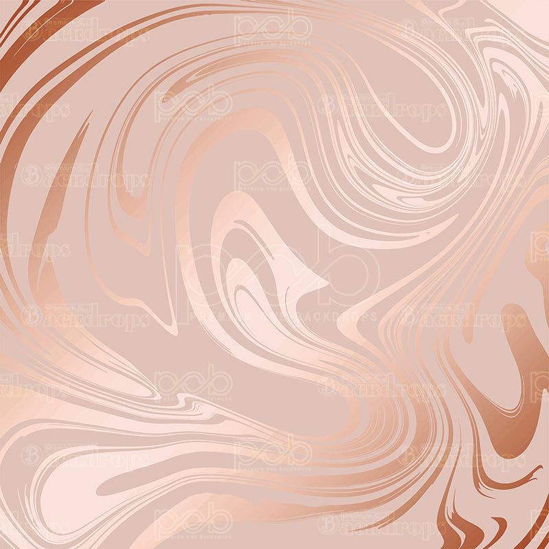 premium one pillowcover backdrops-Rose Gold Swirl