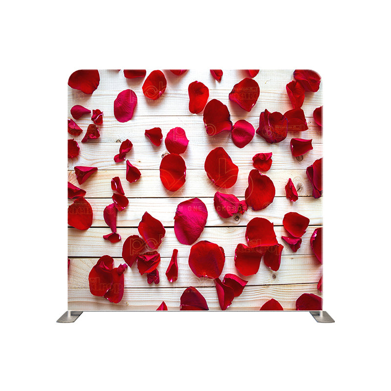 premium one pillowcover backdrops-Rose Petals Wood