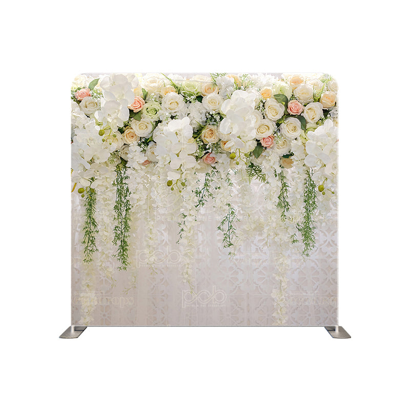 premium one pillow cover backdrops-Rose flower Wall