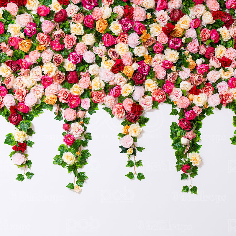 premium one pillowcover backdrops-Roses Falling