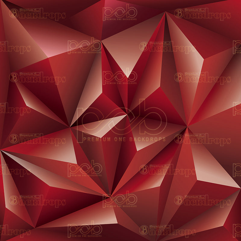 premium one pillowcover backdrops-Ruby Geometric