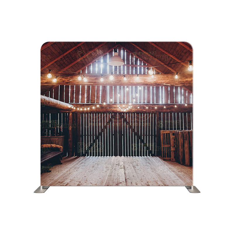 premium one pillowcover backdrops-Rustic Barn Glow