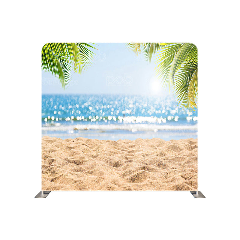 premium one pillowcover backdrops-Sandy Beach View