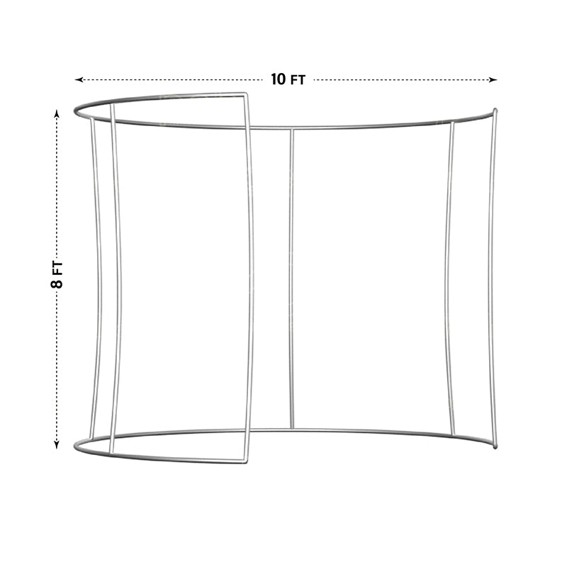 Semi circle 360 enclosure-10FT X 8FT