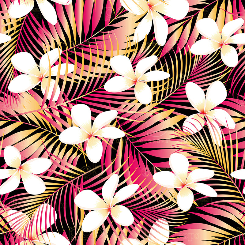 premium one pillowcover backdrops-Shades of PInk Tropic