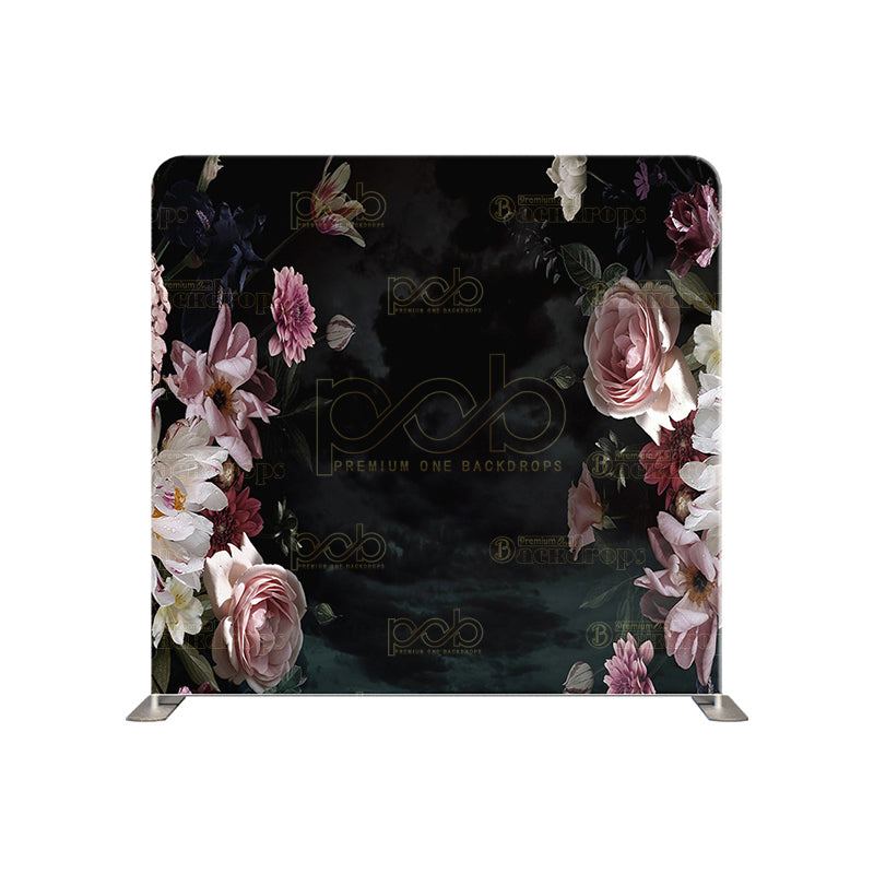 premium one pillowcover backdrops-Shady Flowers