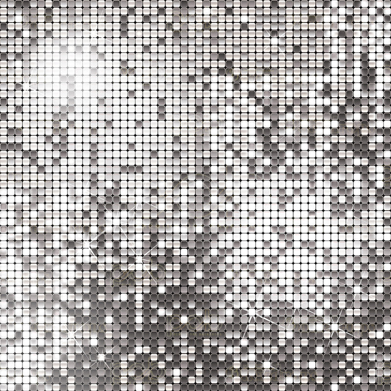 premium one pillowcover backdrops-Silver Sequin