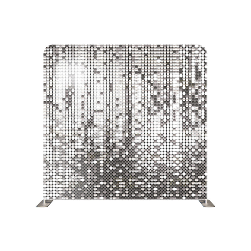 premium one pillowcover backdrops-Silver Sequin