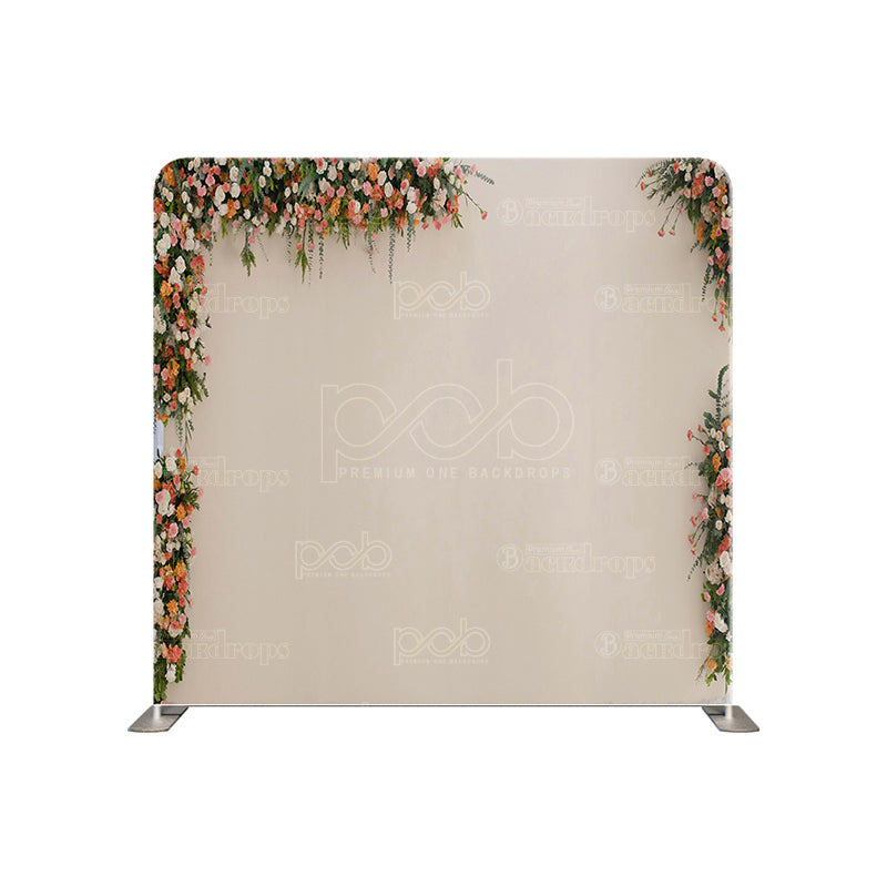 premium one pillow cover backdrops-Simple Flowers