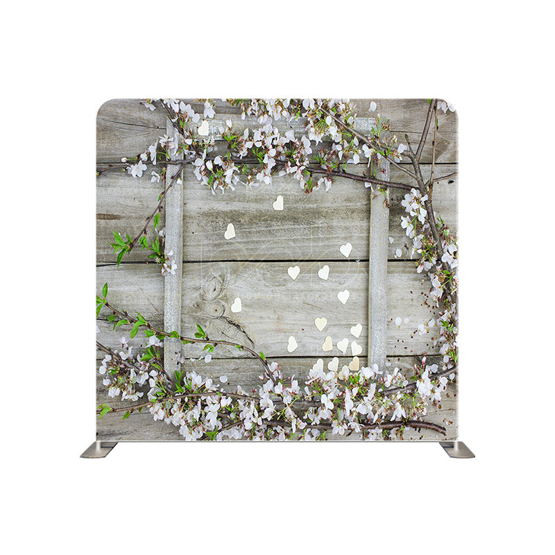 premium one pillow cover backdrops-Simple Wood Flowers