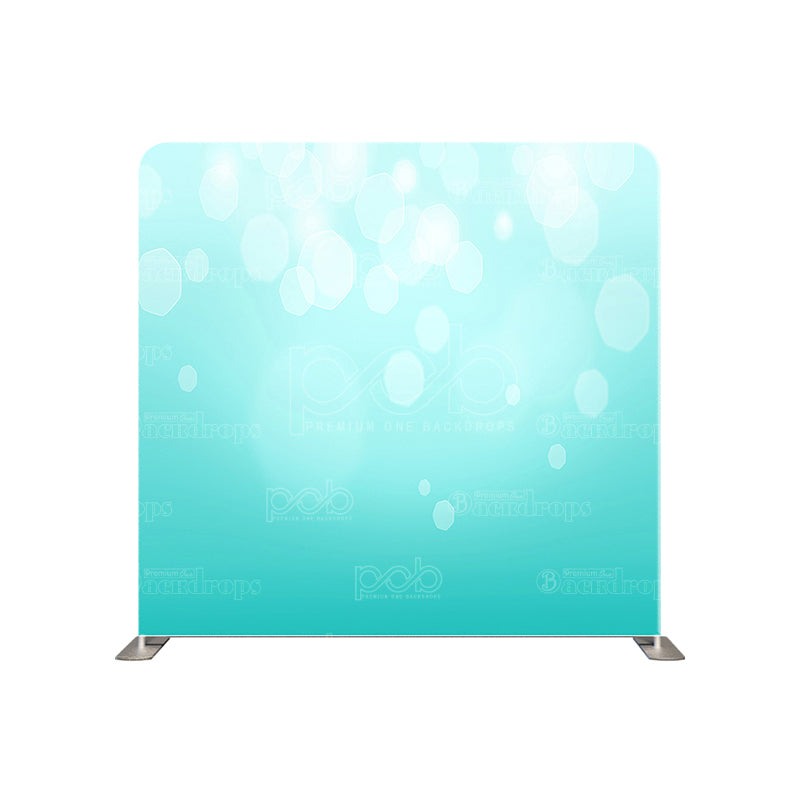 premium one pillow cover backdrops-Sky Blue Bokeh