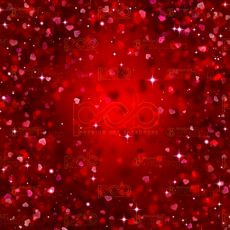 premium one pillowcover backdrops-Small Glitter Hearts