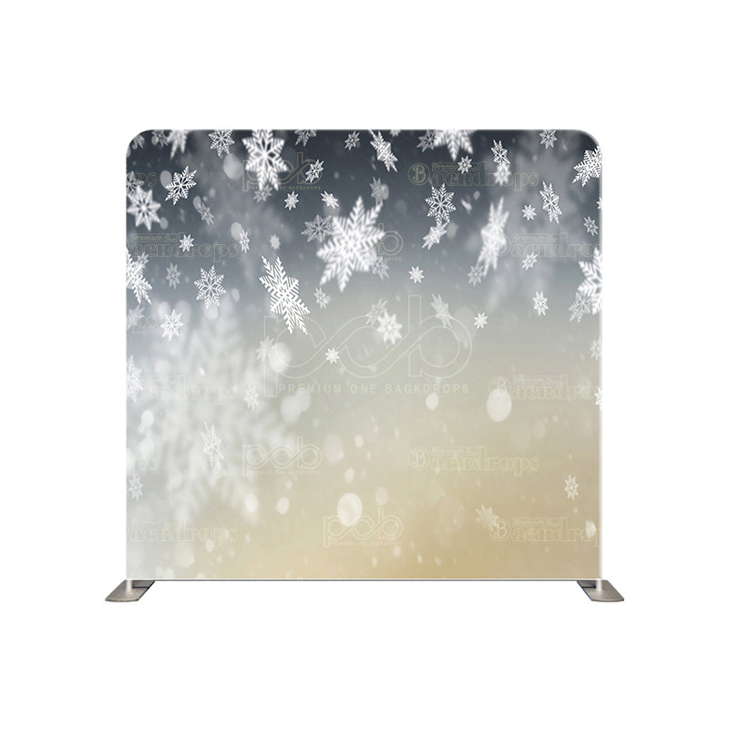 premium one pillow cover backdrops-Snowflake Bokeh