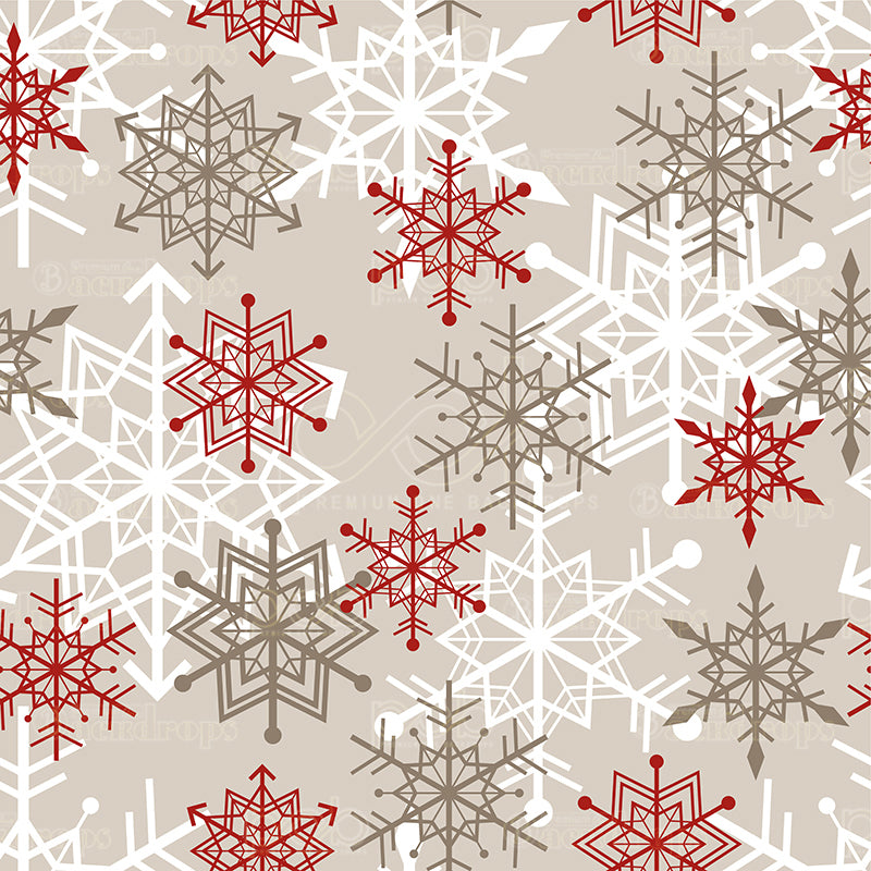 premium one pillowcover backdrops-Snowflakes