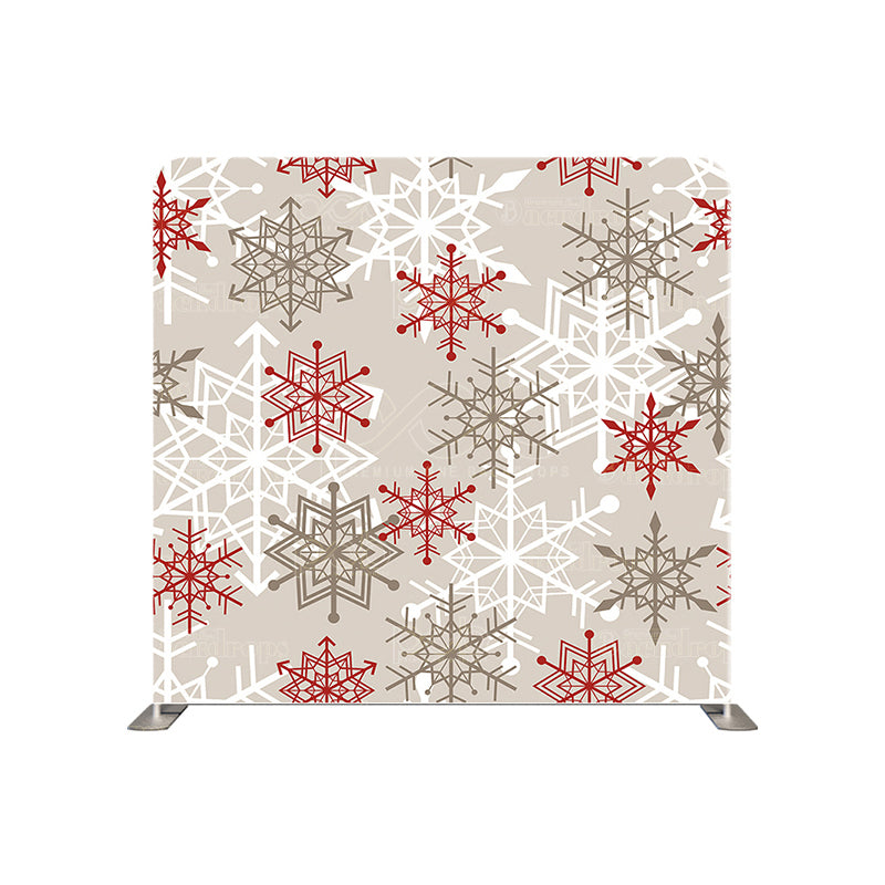 premium one pillow cover backdrops-Snowflakes