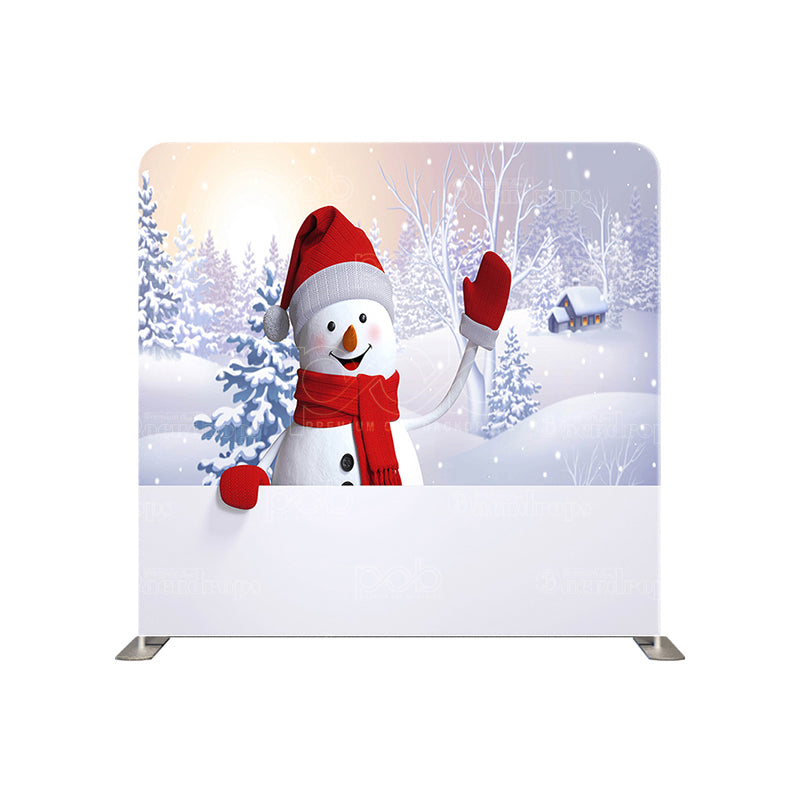 premium one pillow cover backdrops-Snowman